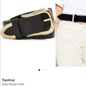 Topshop Dallas Western belt